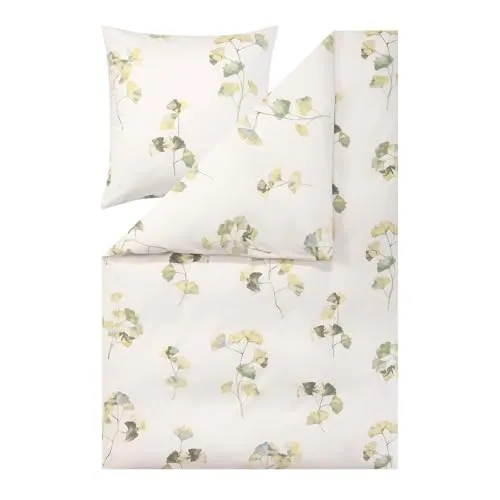 Estella Bettwäsche Atelier, Grün, 135x200 cm - Hochwertige Flanell-Bettwäsche für erholsame Nächte, Oeko-Tex® zertifiziert und hautfreundlich, ideal für Allergiker.