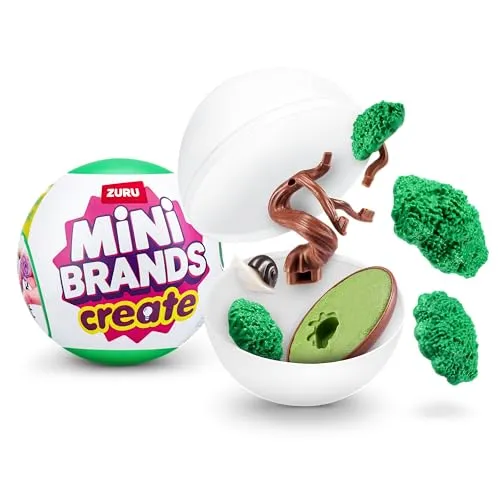 Mini Brands Create Garden von ZURU, Überraschungskapsel, Miniaturen beliebter Pflanzen und Blumen, großartige Geschenke für Sammler und Kinder