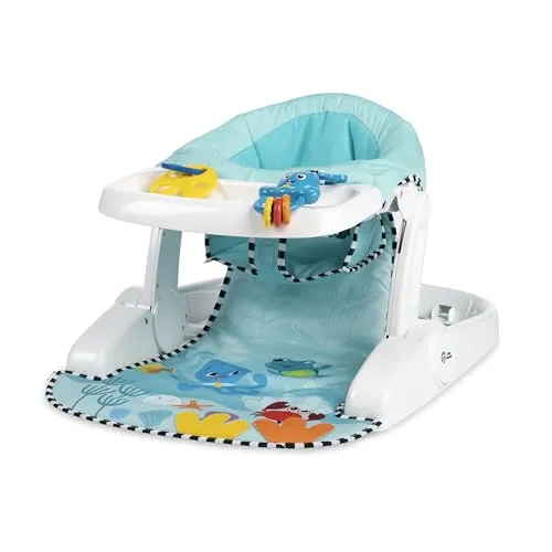 Baby Einstein Sea of Support 2-in-1 Sit-Up Bodensitz, mit abnehmbarem Tablett und Spielzeug