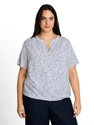 TOM TAILOR PLUS Kurzarmbluse mit Muster