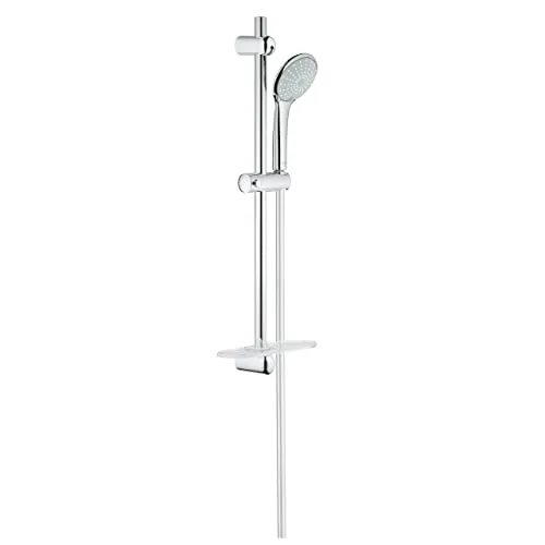 Grohe Euphoria 110 Duo Brausestangenset - mit Brausestange, Brauseschlauch & Handbrause, 2 Strahlarten chrom 27230001 Silber