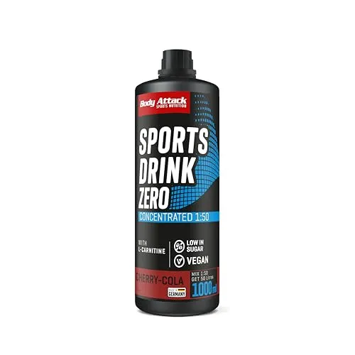 Body Attack Zero Sports Drink Cola-Cherry 1000 ml / 200 Portionen