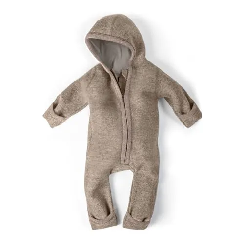 Ehrenkind WALKOVERALL Baby Wollwalk-Overall - Natur Schurwolle, wasserabweisend und ideal für Herbst und Winter