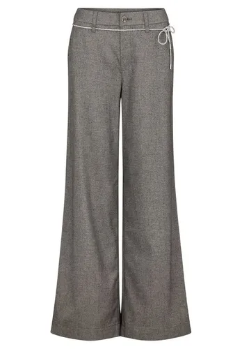 Cartoon Damen Casual-Hose mit Bindegürtel 44, Grey Melange von Cartoon