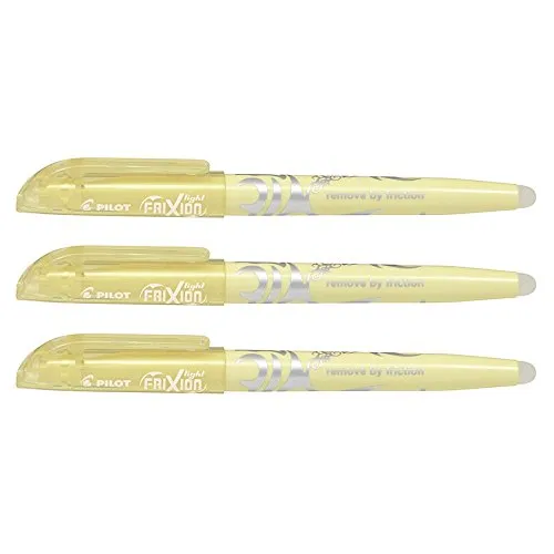 PILOT Frixion Light Pastellgelb 3er-Set