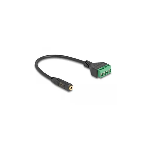 Kabel Klinkenbuchse 2,5 mm 4 Pin zu Terminalblock Adapter 20 cm