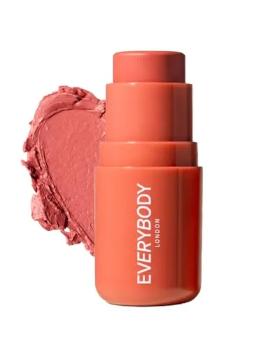 EVERYBODY LONDON Creme Rouge Stick, strahlend frisch, Langanhaltend, Blush Stick für eine natürlich frische Farbe, für alle Schönheitstypen geeignet, 4.8 g, Peach