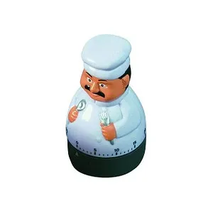 TFA Küchentimer Koch weiß, blau - Praktischer Küchentimer im modernen Design, ideal für präzises Timing beim Kochen und Backen.