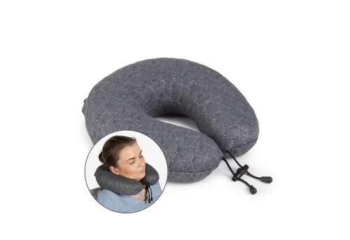 Vitapur Reisekissen Nackenstützkissen mit Memory Foam - Kissen für entspanntes Reisen – das viskoelastische Kissen passt sich perfekt an Ihren Nacken an und sorgt für ergonomischen Komfort im Flugzeug, Auto oder Zug.