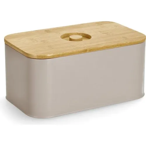 Zeller Present Brotkasten aus Bambus, Beige - Rechteckiger Brotkasten aus hochwertigem Bambus, 30x18x14 cm, ideal für eine stilvolle und frische Aufbewahrung von Brot und Gebäck in Ihrer Küche.