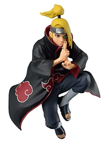 BANPRESTO Naruto Shippuden - Deidara Figurine Vibration Stars 13cm - Actionfigur für Kinder, detailgetreue Deidara-Figur aus Naruto Shippuden, perfekt für Sammler und Fans der Serie.