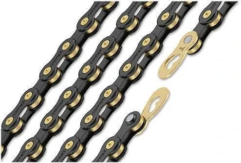 Wippermann Connex 9SB Schaltungskette - 9-fach, 114 Glieder - Fahrradkette für höchste Ansprüche: Ultra-Black-Coating für optimalen Korrosionsschutz und langlebige Schalteigenschaften - ideal für anspruchsvolle Radfahrer.