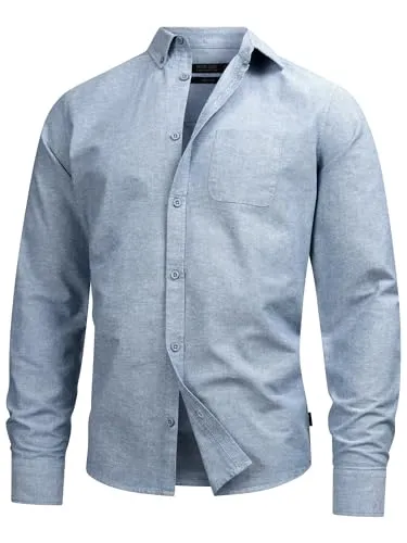 Indicode Herren Kepner Hemd mit Brust-Tasche aus Baumwolle | Teal M - Herrenhemd aus hochwertiger Baumwolle, ideal für zahlreiche Kombinationen und modernen Look. Perfekt für jeden Anlass mit Button-Down-Kragen und Brusttasche.