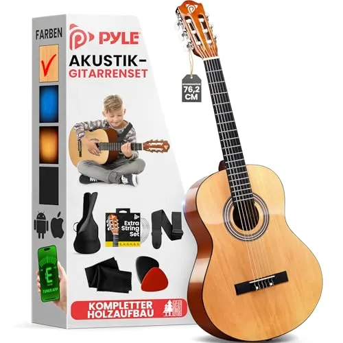 Pyle Akustik Kinder Gitarre – 3/4 Klassische Gitarre für Anfänger
