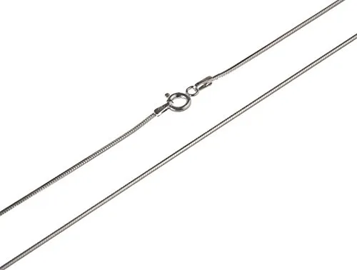 Achtkant Schlangenkette 1,2mm - 925 Silber, Länge 85cm, wählbar 38-100cm