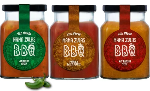 Produktbild MAMA ZULA’S Dreierlei Saucen Wild African 960ml