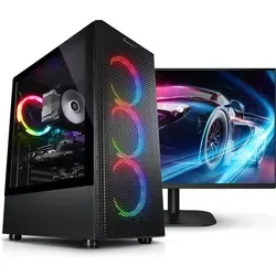 kiebel.de Gaming PC Bundle mit 27 Zoll TFT Monitor - Leistungsstarker Gaming PC mit Intel Core i7-12700KF, 32GB RAM und NVIDIA RTX 5060 Ti. Inklusive 27 Zoll TFT Monitor für brillante Grafik und sofortige Einsatzbereitschaft. Ideal für Gaming und Multimedia-Anwendungen.