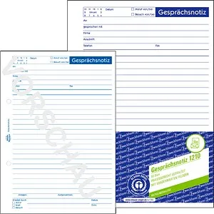 AVERY Zweckform Gesprächsnotiz Formularbuch 1210, 1 St. von Avery Zweckform