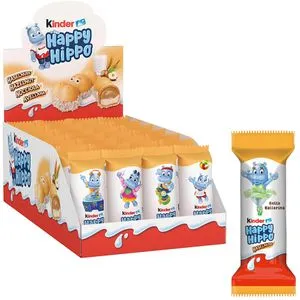 Kinder Schokoriegel Happy Hippo Haselnuss, 579,6g, je 20,7g, 28 Riegel