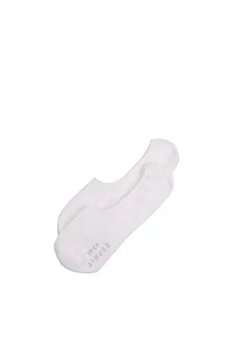ESPRIT Herren Füßlinge Basic Uni Multipack M In Baumwolle unsichtbar einfarbig 2 Paar, Weiß White 2000, 43-46