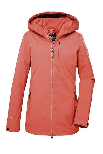 G.I.G.A. DX Damen Funktionsjacke mit Kapuze - Wasserdicht und Atmungsaktiv - Funktionsjacke für Damen, 100% wasserdicht mit 10.000 mm Wassersäule, ideal für Outdoor-Aktivitäten, winddicht und aus recyceltem Material.
