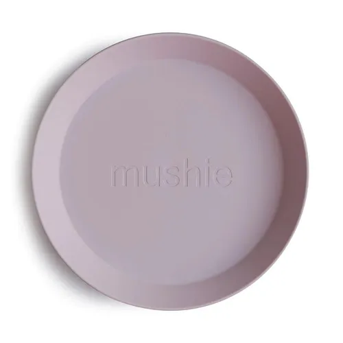 Mushie Kinderteller Soft Lilac 2er Set Kunststoff BPA-frei Babyteller