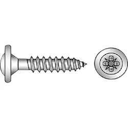 Rückwandschr. 4x25 Z2 blau verzinkt von E/D/E