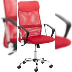 CLP Bürostuhl Washington rot - Ergonomischer Bürostuhl mit höhenverstellbarem Gaslift, atmungsaktiver Netzbespannung und stabilen Leichtlaufrollen, ideal für komfortables Arbeiten.