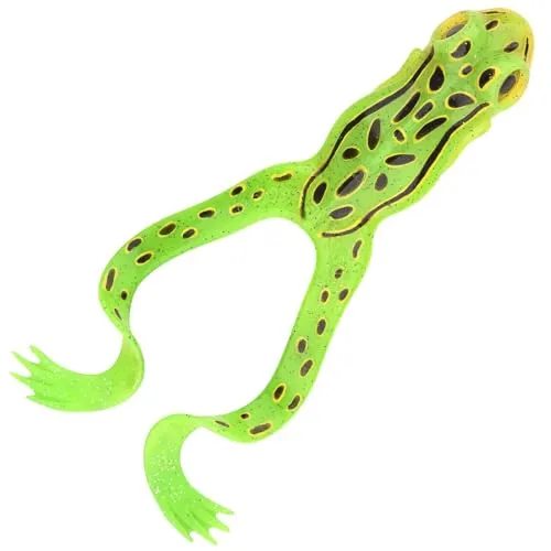 Spro Gummiköder zum Raubfischangeln 15cm 34g Iris The Frog, Farbe:Fluo Green Frog