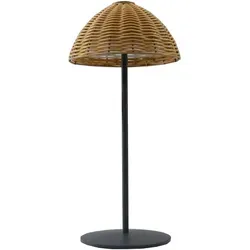 Lumisky FAROE Tischleuchte, kabellos, dimmbar, Polyrattan, 30 cm - Tischlampen mit vielseitiger Lichtanpassung: Wählen Sie zwischen Warmweiß, Neutralweiß und Kaltweiß. Ideal für flexible Beleuchtung und bis zu 8 Stunden Laufzeit nach 6 Stunden Ladezeit.