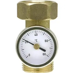 MAGRA Thermometer 1/2'' mit Skalenring 0-80°