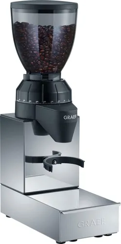 Graef Kaffeemühle CM 850 - Professionelle On Demand Mühle mit 40 Mahlgraden, Edelstahl-Gehäuse und integrierter Ausklopf-Schublade für perfekten Kaffeegenuss