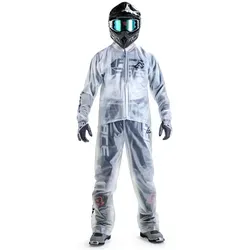 Acerbis Rain Transparent 3.0 Regenhose für Männer, Größe L XL - Motorradhosen mit transparenter Beschichtung, Gummizug in der Taille und großem ACERBIS Logo für optimalen Tragekomfort bei Regen.