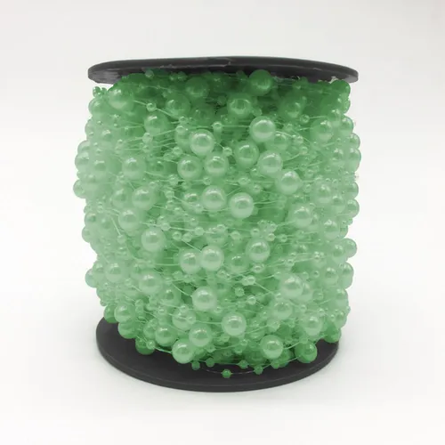 5x Perlengirlande Tischdeko für Hochzeit Perlenkette Perlenband Geburtstag Weiß