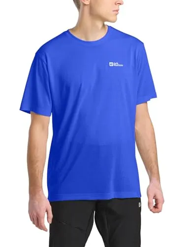Jack Wolfskin VONNAN S/S T M - Herren T-Shirt - Herren-Shirts mit geruchshemmendem TEXADRI SINGLE JERSEY ANTI ODOUR-Gewebe für optimalen Tragekomfort und stylisches Jack Wolfskin Logo.