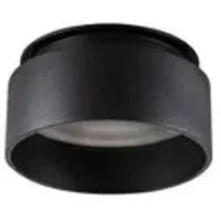 SSC-LUXon Sudara LED Deckenstrahler Schwarz Rund mit Indirektem Licht inkl. LED 4W Warmweiß 230V