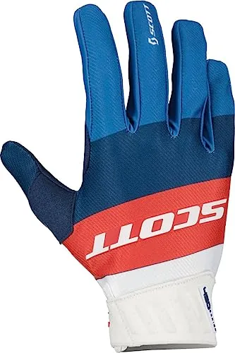Scott 450 Angled MX Motocross/DH Fahrrad Handschuhe blau/rot 2023: Größe: XL (11)