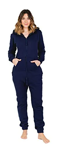 Moniz Damen Jumpsuit, Onesie, Overall (L, Midnight Navy) von Moniz