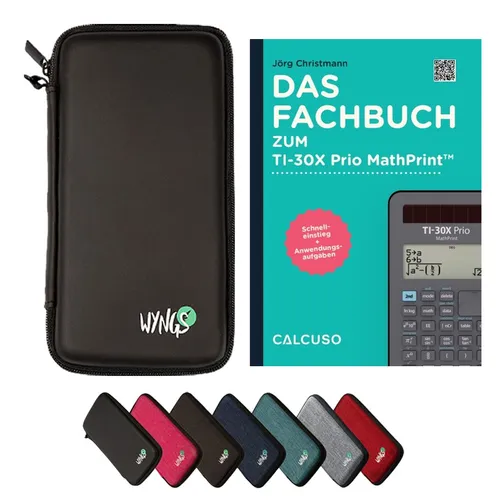 CALCUSO Zubehör Standardpaket Schwarz für Taschenrechner TI-30X Prio MathPrint