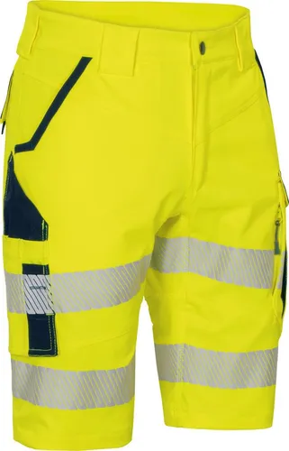 vizwell Arbeitsshorts HiVis - elastisch und reißfest für höchste Bewegungsfreiheit - Hochsichtbare Arbeitsshorts für Profis, gefertigt aus robustem 600D/PU Oxford-Material. Ideal für den täglichen Einsatz, mit praktischen Taschen und optimaler Passform.