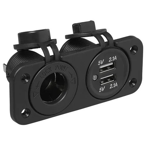 ProPlus Einbau Kit: Steckdose DIN + USB Doppel-Steckdose 2x2100mA - Steckdosen & Zubehör, praktische Lösung mit zwei USB-Anschlüssen für schnelles Laden von Geräten, ideal für moderne Wohn- und Arbeitsräume.