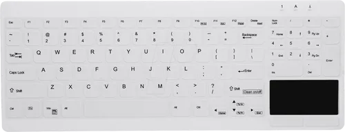 CHERRY ACTIVE KEY MTA AK-C7412F - Robuste IP68 Tastatur - Tastaturen mit DE-Layout, spritzwassergeschützt und ideal für hygienische Arbeitsumgebungen.