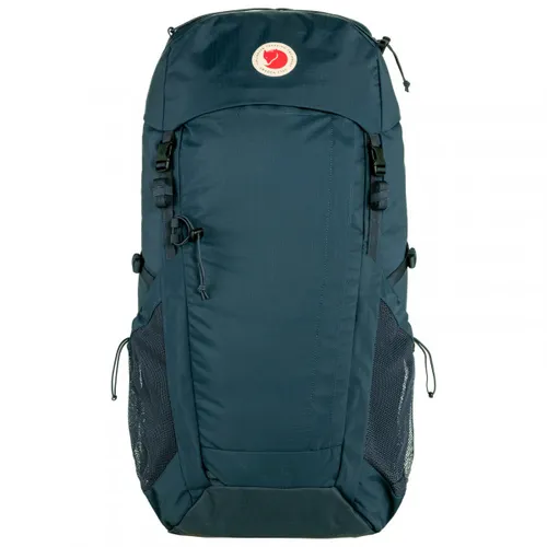 Fjällräven Abisko Hike 35 Navy S/M Rucksack - Vielseitiger Rucksack für Hüttenwanderungen und Trekkingtouren, aus 100% recyceltem Nylon, mit verstellbarem Rückenlängensystem und Regenschutzhülle.