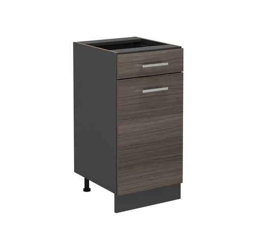 Vicco Unterschrank R-Line - Edelgrau/Anthrazit, 40 cm ohne Arbeitsplatte - Unterschrank für die Küche, modular aufstellbar und höhenverstellbare Füße für optimale Anpassung. Bietet viel Stauraum und vereint Design mit Funktionalität.