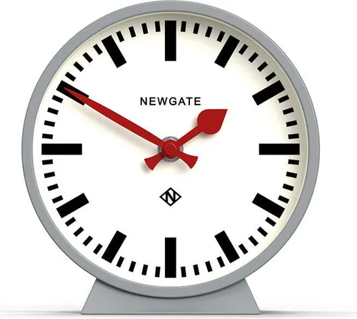Newgate M Kaminsims-Eisenbahnuhr in Grau von Newgate