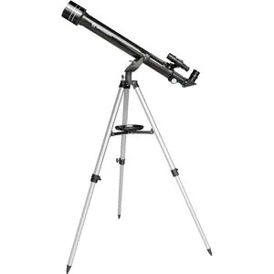 Bresser Teleskop Arcturus 60/700 AZ Set - Einsteiger-Linsenteleskop mit 60mm Objektivdurchmesser und 700mm Brennweite, ideal für Himmelsbeobachtungen und Naturbeobachtungen, inklusive umfangreichem Zubehör und 5 Jahre Herstellergarantie.