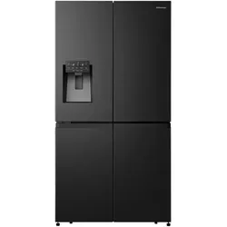Hisense Multi Door RQ760N4SBFE Kühlschrank - Freistehender Kühlschrank mit Wasser- und Eisspender, Inverter Kompressor und 584 l Volumen für optimale Frische und Energieeffizienz.