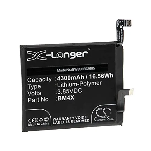 vhbw Akku kompatibel mit Xiaomi M2011K2C, M2011K2G, Mi 11 5G, Mi 11T Handy Smartphone Telefon (4300mAh, 3,85V, Li-Polymer)