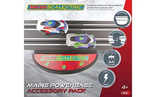 Scalextric Netzbetriebenes Schienenstück – Micro Zubehör, Silber