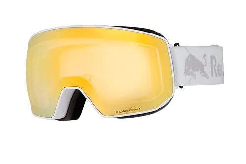 Red Bull Snow Goggle FINK-03GOX - Sportbrillen mit Chrom X-Linse, die sich an Lichtverhältnisse anpasst. Anti-Fog-Beschichtung und doppelte Linse für fog-freie Sicht und maximalen Schutz.